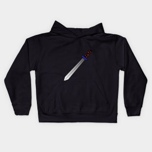 Illustration of a sword Kids Hoodie